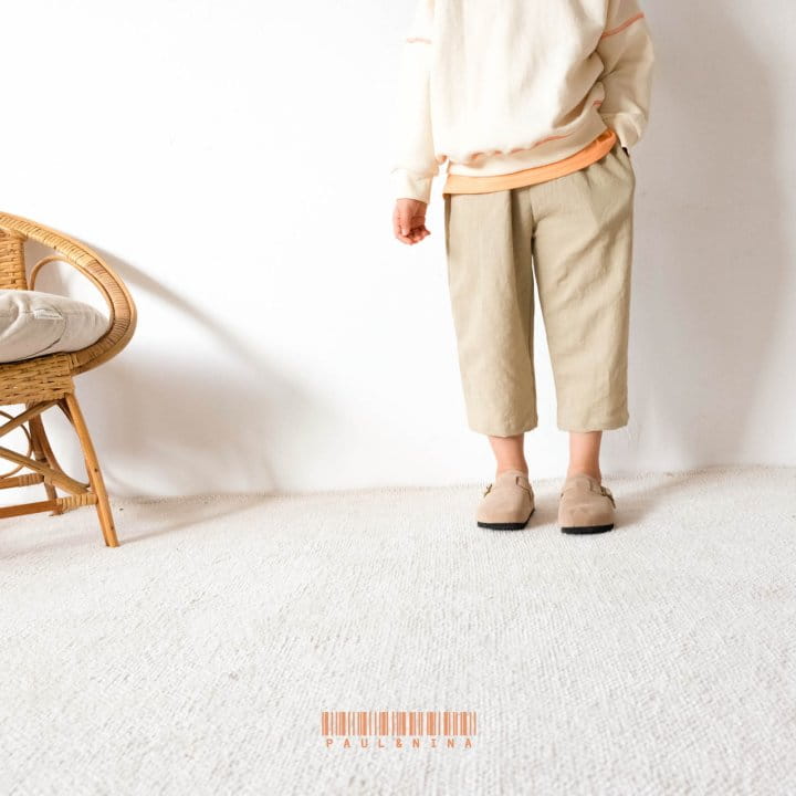 PAUL & NINA - Korean Children Fashion - #Kfashion4kids - Linen Capri Pants - 2