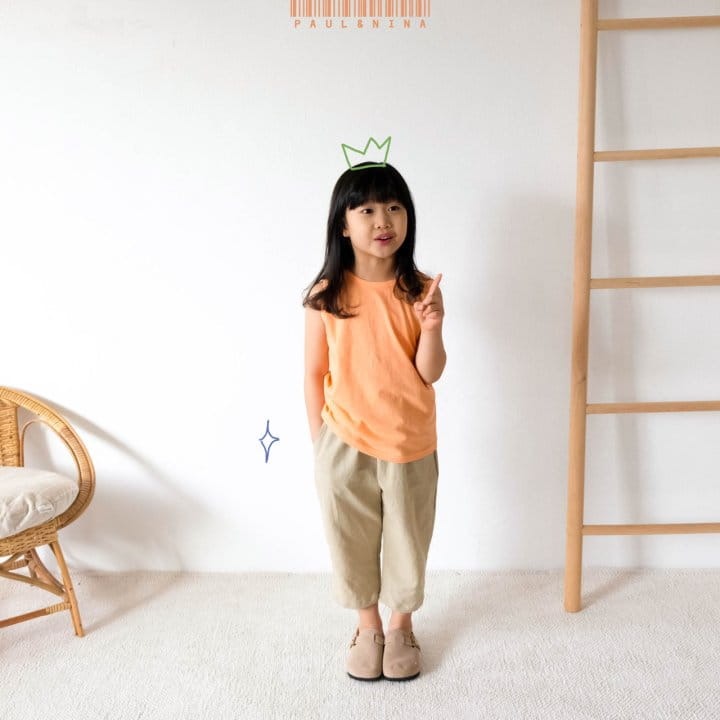 PAUL & NINA - Korean Children Fashion - #Kfashion4kids - Linen Capri Pants - 3