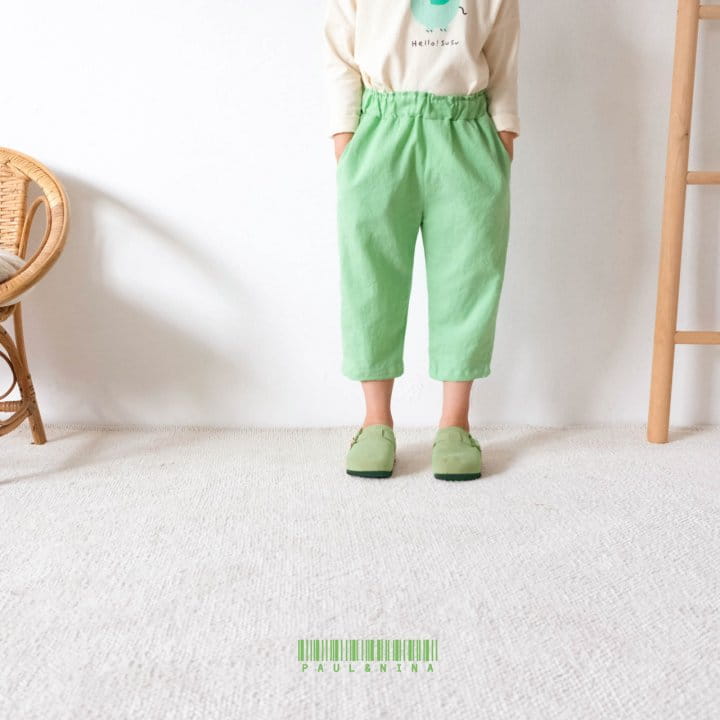 PAUL & NINA - Korean Children Fashion - #Kfashion4kids - Linen Capri Pants - 8