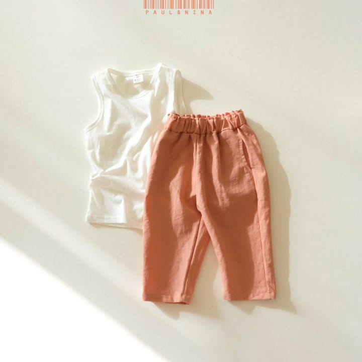 PAUL & NINA - Korean Children Fashion - #Kfashion4kids - Linen Capri Pants - 9
