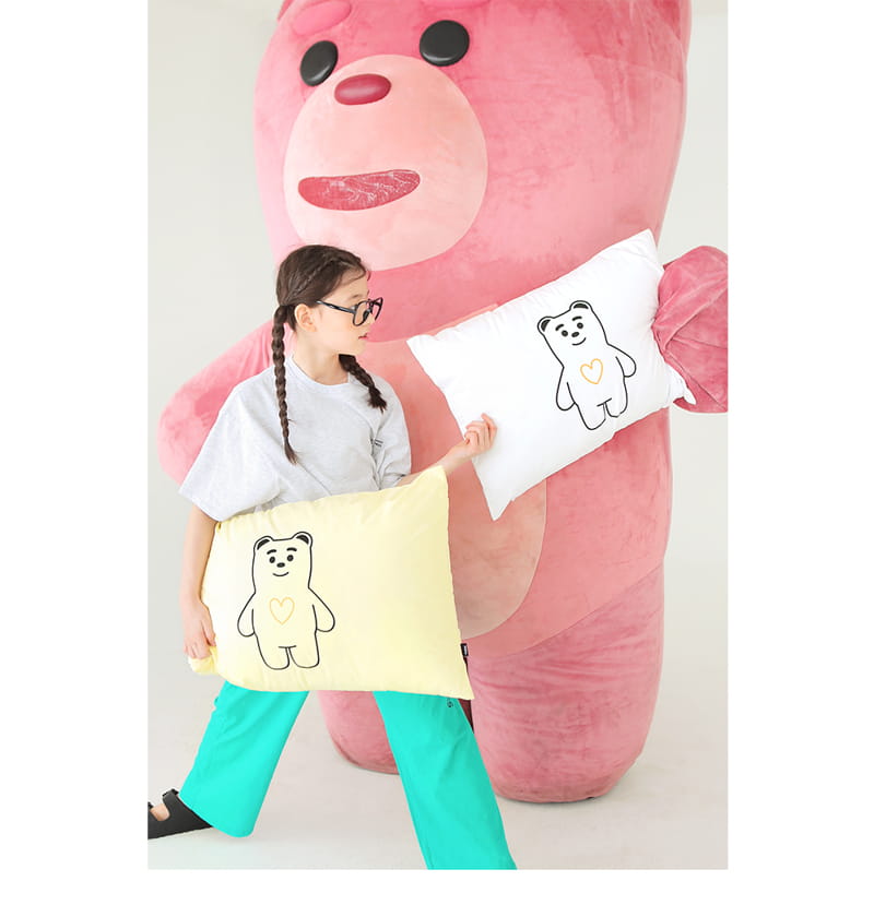 PEACH-CREAM - Korean Children Fashion - #Kfashion4kids - Bellygom Pchees Pillow Cover