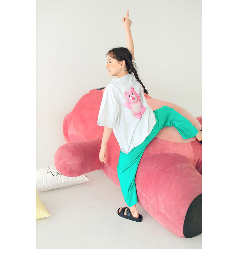 PEACH-CREAM - Korean Children Fashion - #Kfashion4kids - Bellygom Pchees Top Bottom Set