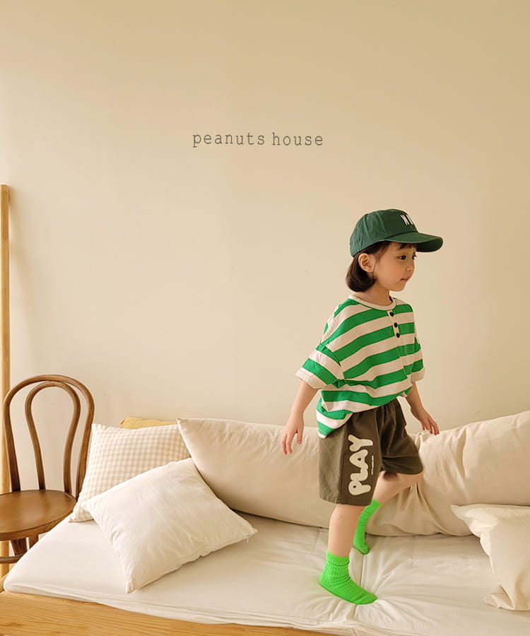 PEANUTS - Korean Children Fashion - #Kfashion4kids - Stripes Tee - 12