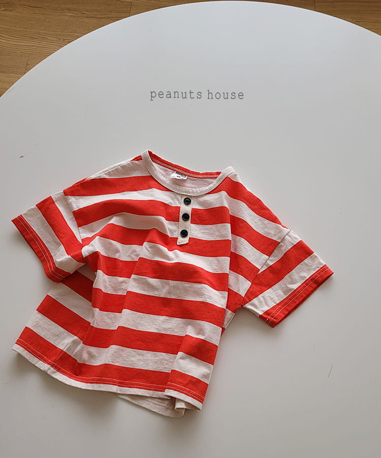 PEANUTS - Korean Children Fashion - #Kfashion4kids - Stripes Tee - 3