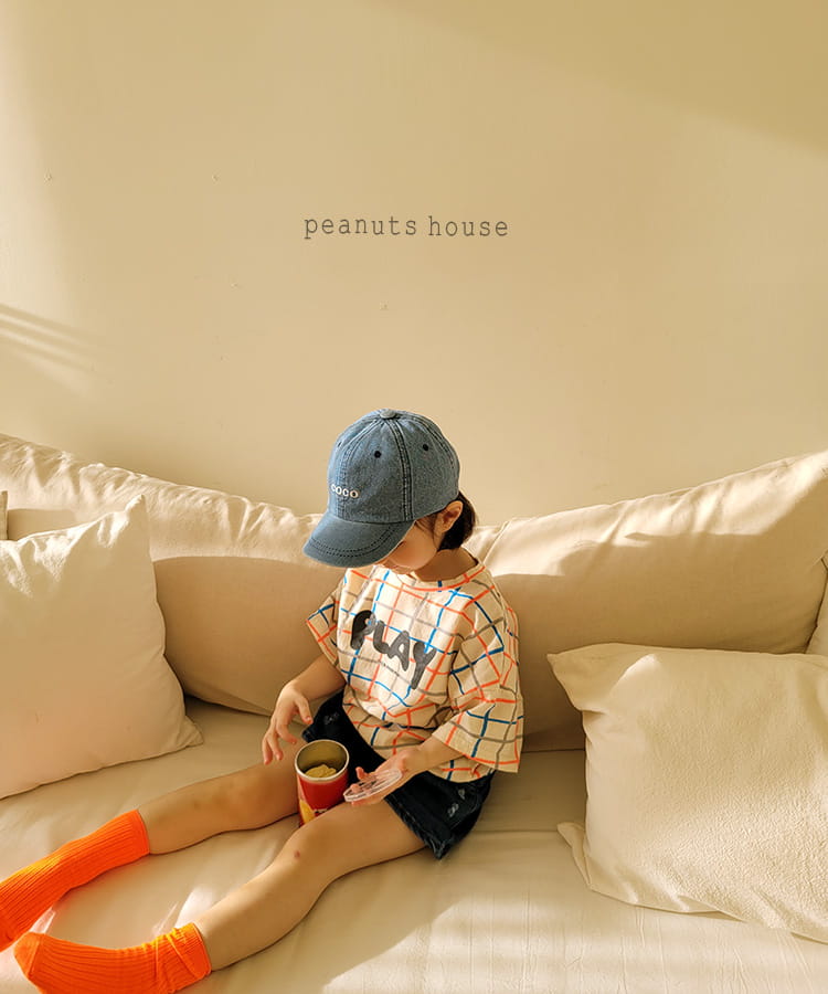 PEANUTS - Korean Children Fashion - #Kfashion4kids - Check Tee - 10