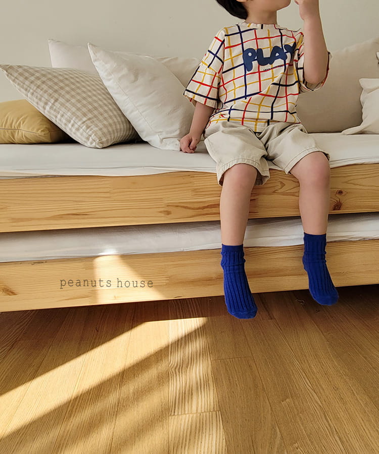 PEANUTS - Korean Children Fashion - #Kfashion4kids - Check Tee - 4