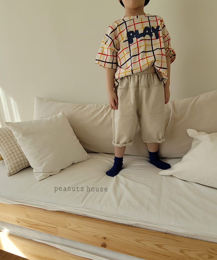 PEANUTS - Korean Children Fashion - #Kfashion4kids - Check Tee - 7