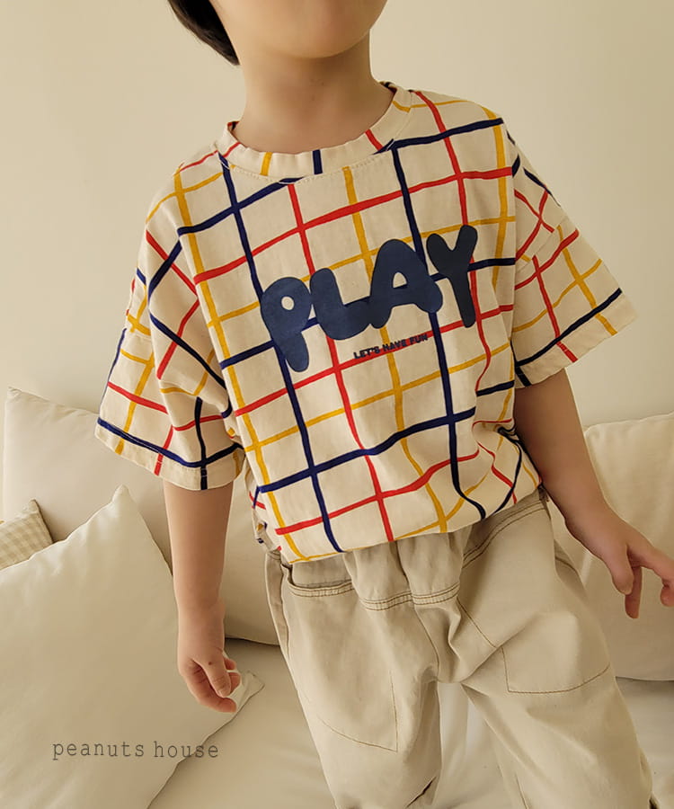 PEANUTS - Korean Children Fashion - #Kfashion4kids - Check Tee - 8