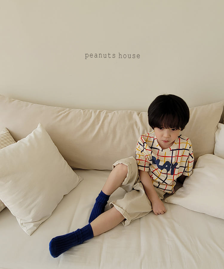 PEANUTS - Korean Children Fashion - #Kfashion4kids - Check Tee - 9