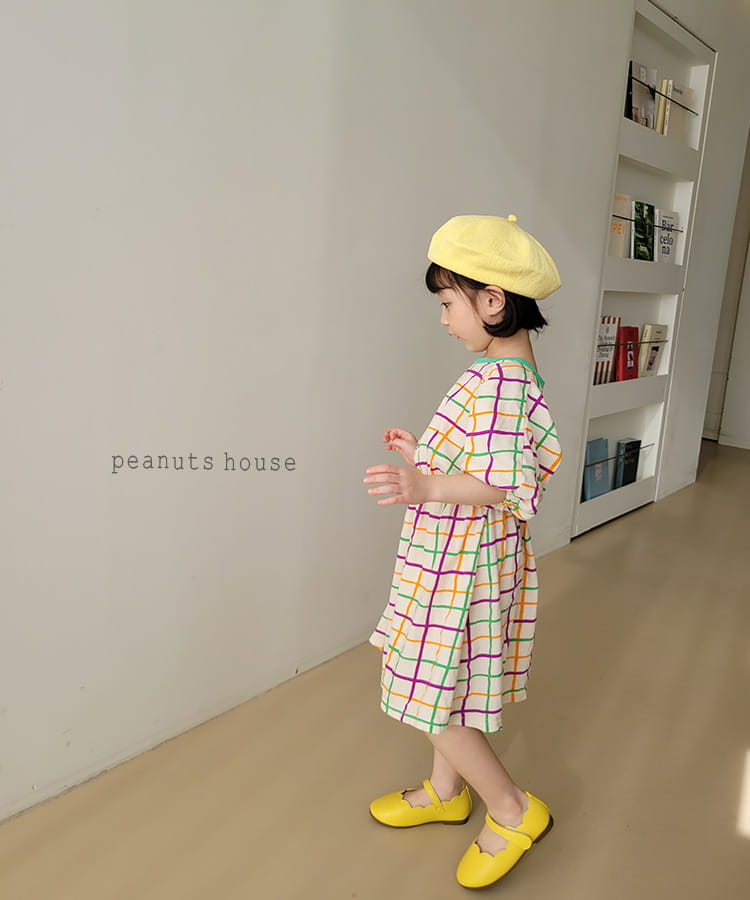 PEANUTS - Korean Children Fashion - #Kfashion4kids - Check One-piece - 6