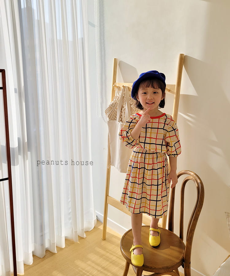 PEANUTS - Korean Children Fashion - #Kfashion4kids - Check One-piece - 8