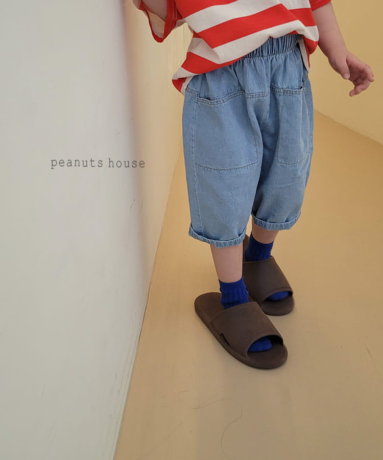 PEANUTS - Korean Children Fashion - #Kfashion4kids - Denim Shorts - 12