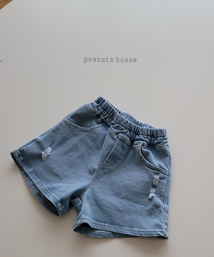 PEANUTS - Korean Children Fashion - #Kfashion4kids - Denim Shorts - 2