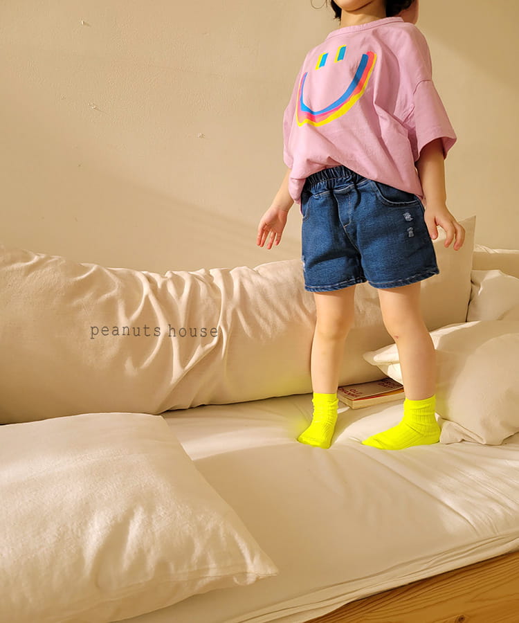 PEANUTS - Korean Children Fashion - #Kfashion4kids - Denim Shorts - 9
