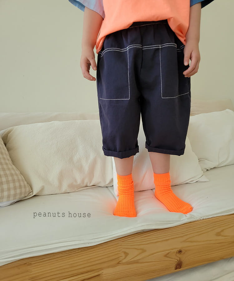 PEANUTS - Korean Children Fashion - #Kfashion4kids - Pocket Cotton Pants - 8