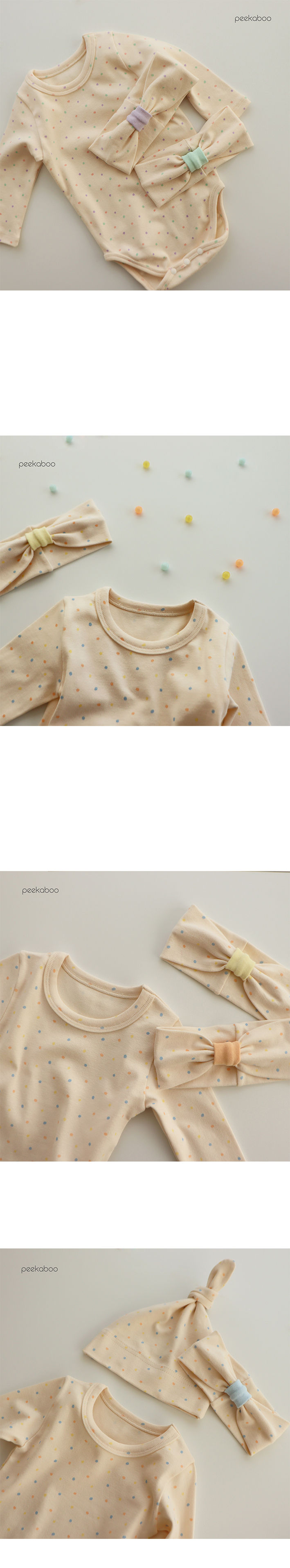 PEEKABOO - Korean Children Fashion - #Kfashion4kids - Beads Bodysuit with Leggings - 2