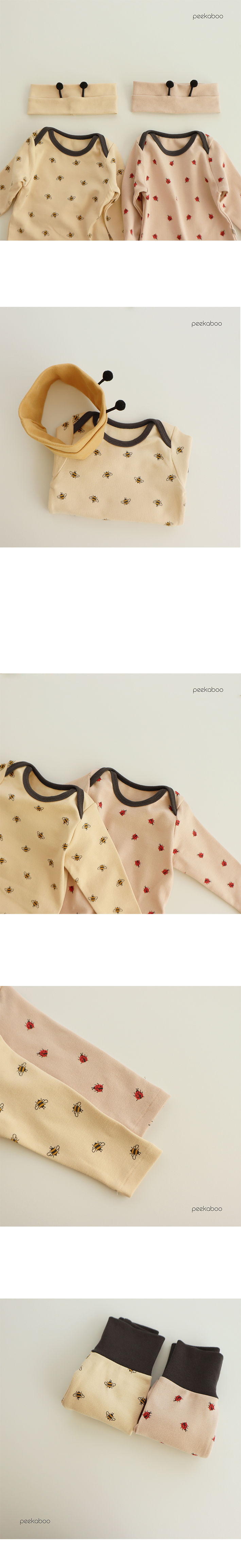PEEKABOO - Korean Children Fashion - #Kfashion4kids - Honeybee Bodysuit with Leggings - 2