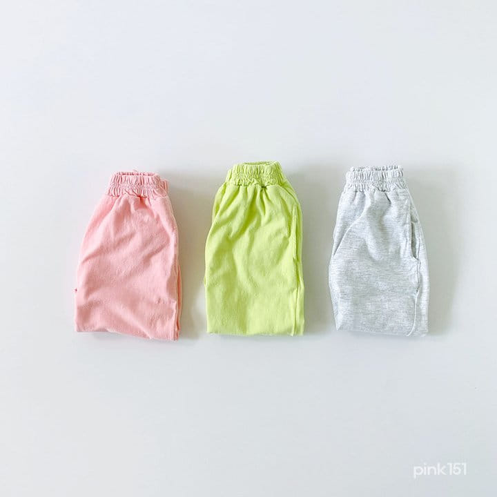 PINK151 - Korean Children Fashion - #Kfashion4kids - Smile Jogger Pants