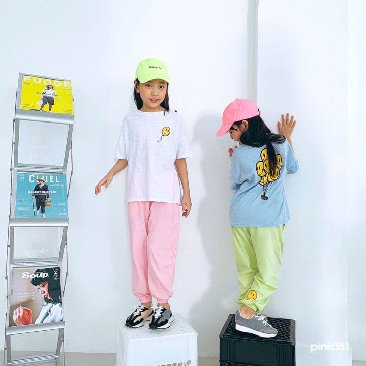 PINK151 - Korean Children Fashion - #Kfashion4kids - Smile Jogger Pants - 10