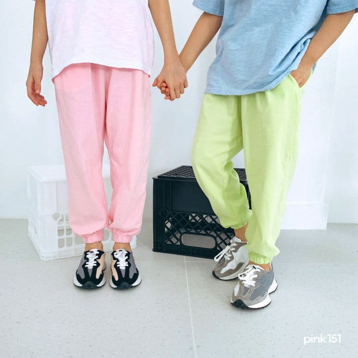 PINK151 - Korean Children Fashion - #Kfashion4kids - Smile Jogger Pants - 12