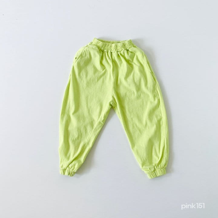 PINK151 - Korean Children Fashion - #Kfashion4kids - Smile Jogger Pants - 3