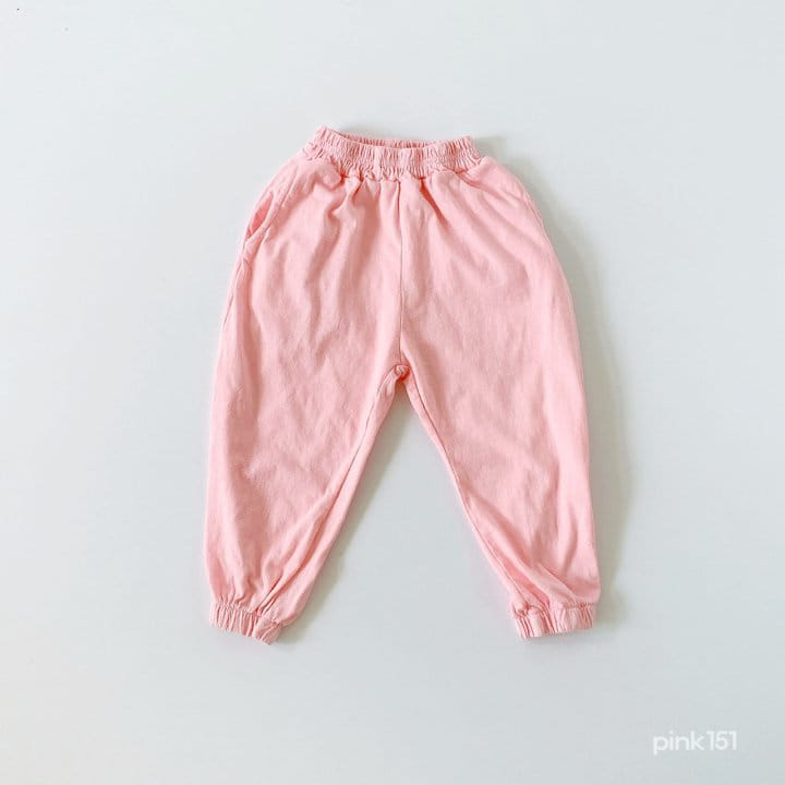 PINK151 - Korean Children Fashion - #Kfashion4kids - Smile Jogger Pants - 4