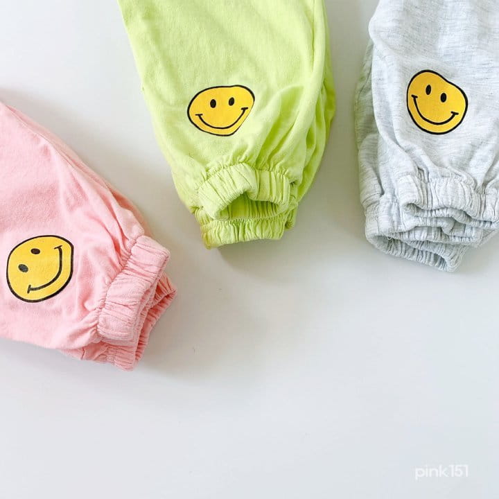 PINK151 - Korean Children Fashion - #Kfashion4kids - Smile Jogger Pants - 6