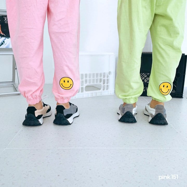 PINK151 - Korean Children Fashion - #Kfashion4kids - Smile Jogger Pants - 9
