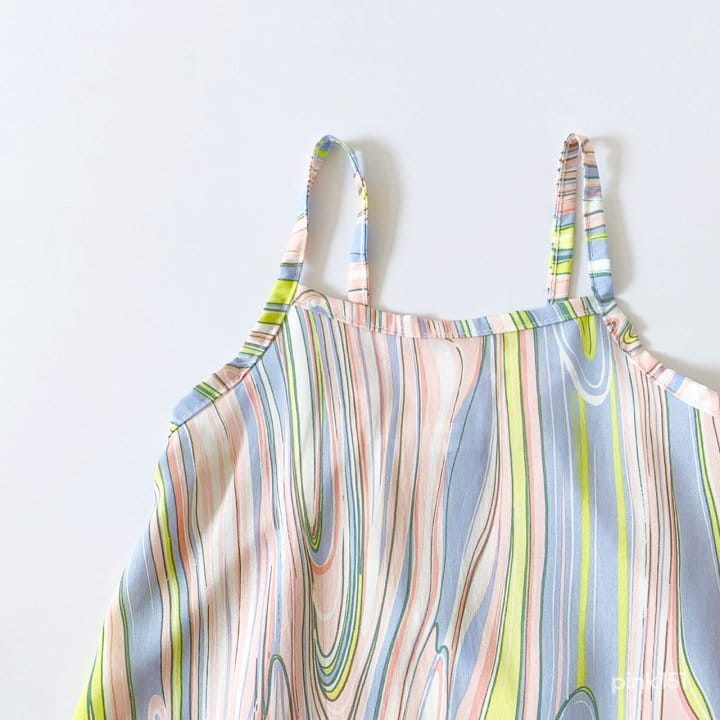 PINK151 - Korean Children Fashion - #Kfashion4kids - Marbling String One-piece