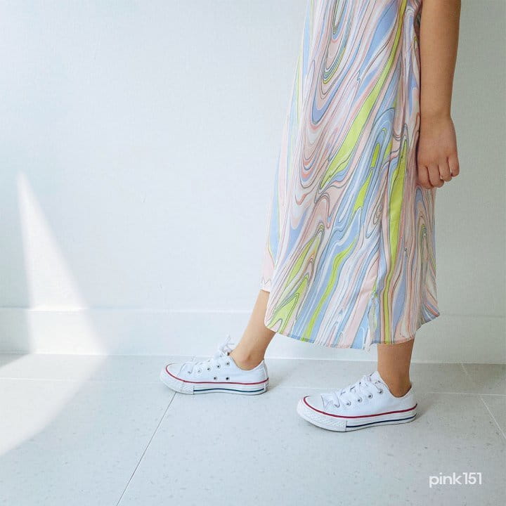 PINK151 - Korean Children Fashion - #Kfashion4kids - Marbling String One-piece - 10