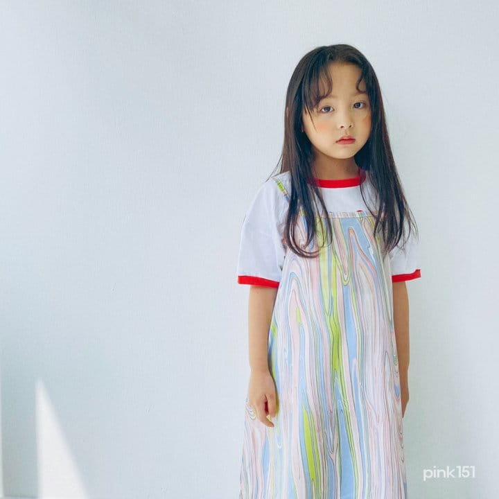 PINK151 - Korean Children Fashion - #Kfashion4kids - Marbling String One-piece - 12
