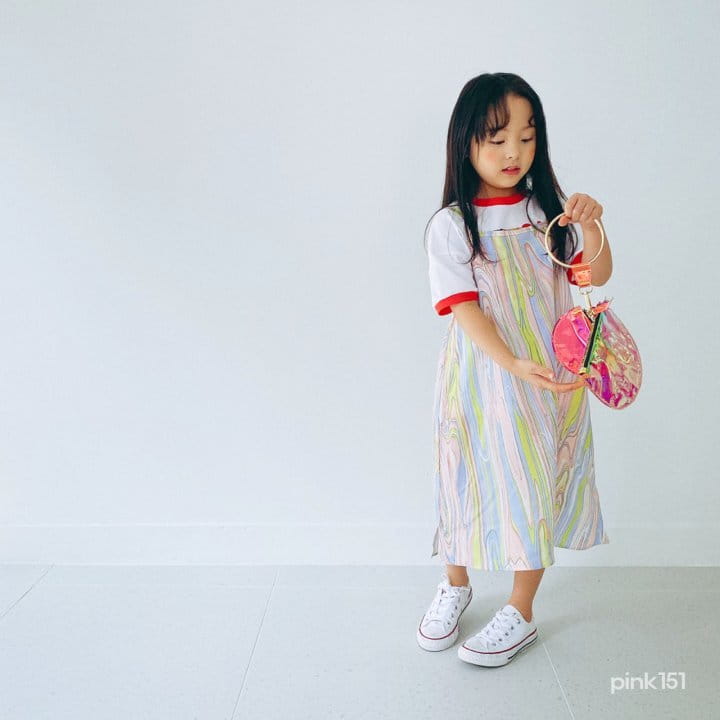 PINK151 - Korean Children Fashion - #Kfashion4kids - Marbling String One-piece - 5