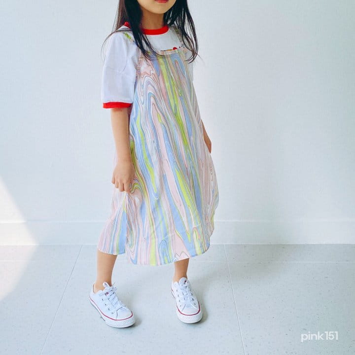 PINK151 - Korean Children Fashion - #Kfashion4kids - Marbling String One-piece - 7