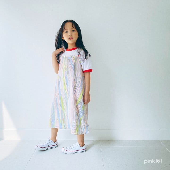 PINK151 - Korean Children Fashion - #Kfashion4kids - Marbling String One-piece - 9