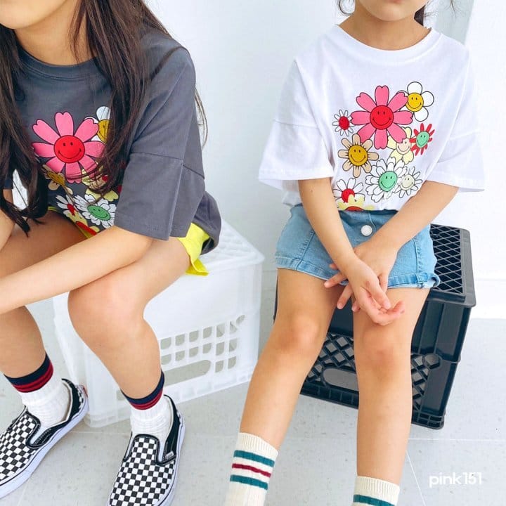 PINK151 - Korean Children Fashion - #Kfashion4kids - Smile Flower Tee - 11