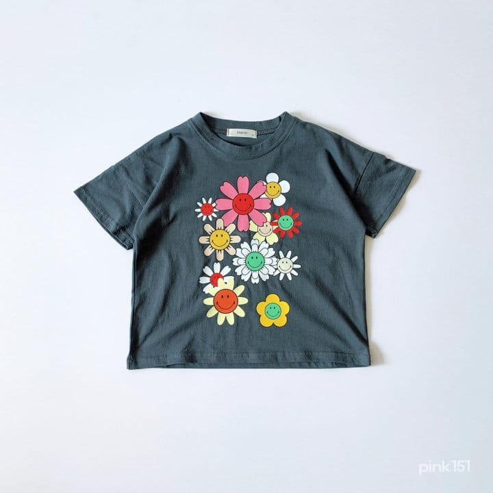 PINK151 - Korean Children Fashion - #Kfashion4kids - Smile Flower Tee - 3