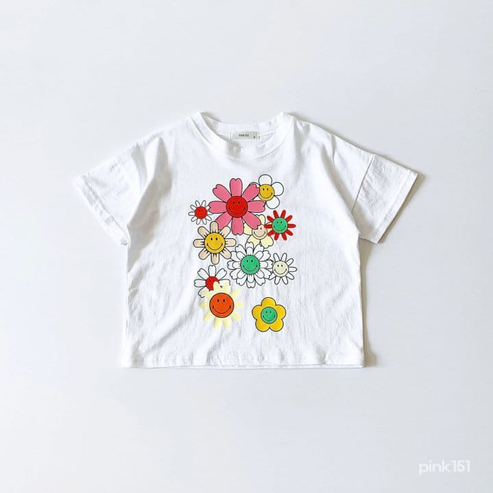 PINK151 - Korean Children Fashion - #Kfashion4kids - Smile Flower Tee - 4