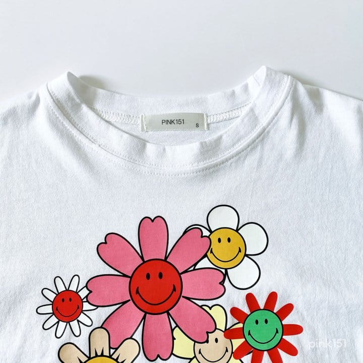 PINK151 - Korean Children Fashion - #Kfashion4kids - Smile Flower Tee - 5