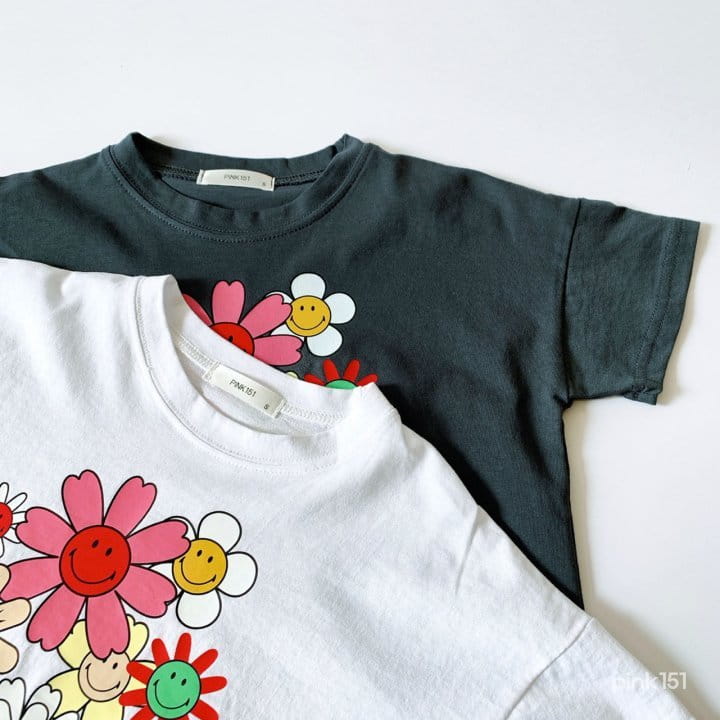 PINK151 - Korean Children Fashion - #Kfashion4kids - Smile Flower Tee - 7