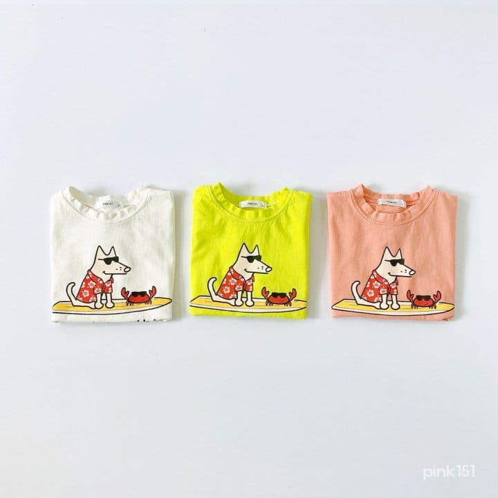 PINK151 - Korean Children Fashion - #Kfashion4kids - Dog and Crab Tee