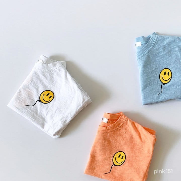 PINK151 - Korean Children Fashion - #Kfashion4kids - Balloon Smile Tee