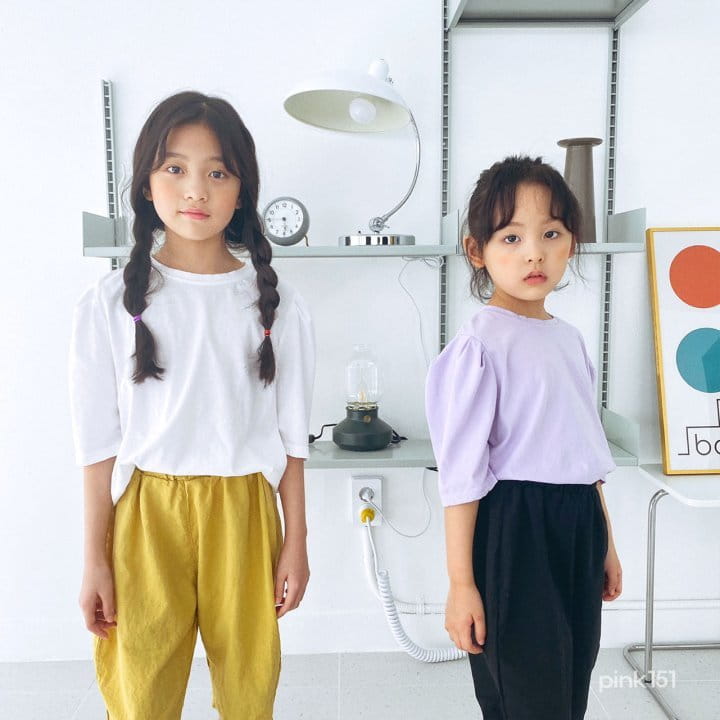PINK151 - Korean Children Fashion - #Kfashion4kids - Shoulder Puff Tee - 6
