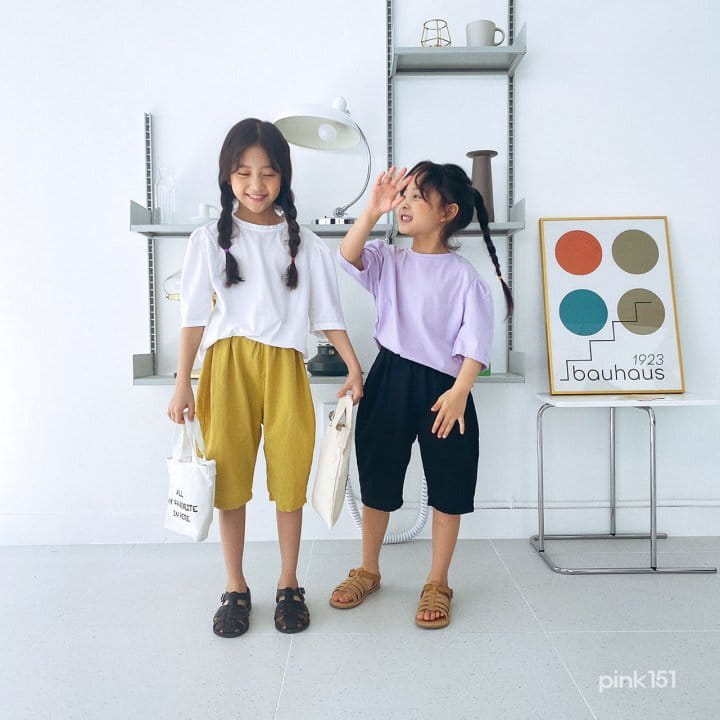 PINK151 - Korean Children Fashion - #Kfashion4kids - Shoulder Puff Tee - 8