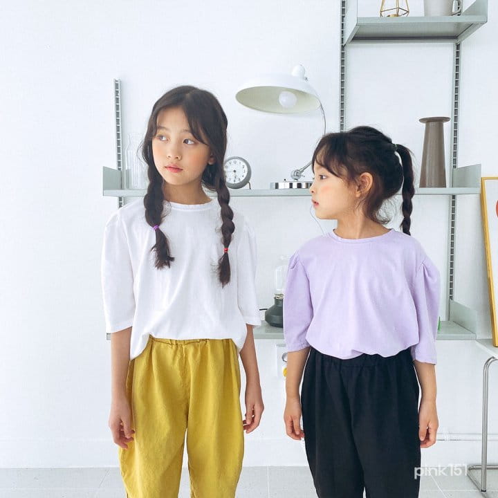 PINK151 - Korean Children Fashion - #Kfashion4kids - Shoulder Puff Tee - 9