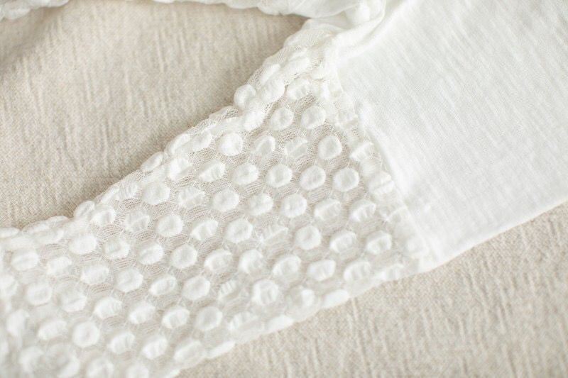 PUDDING - Korean Children Fashion - #Kfashion4kids - Half Dots Lace Leggings - 2