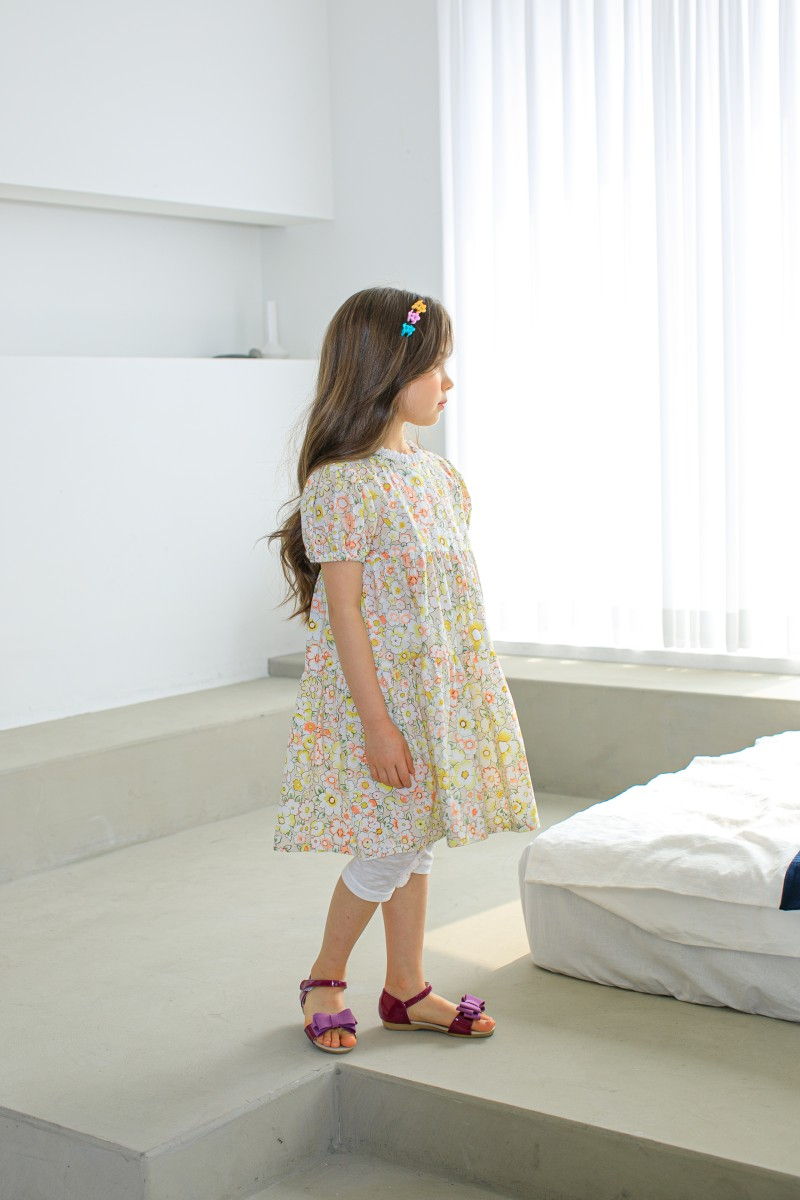 PUDDING - Korean Children Fashion - #Kfashion4kids - Flowrt One-piece - 2