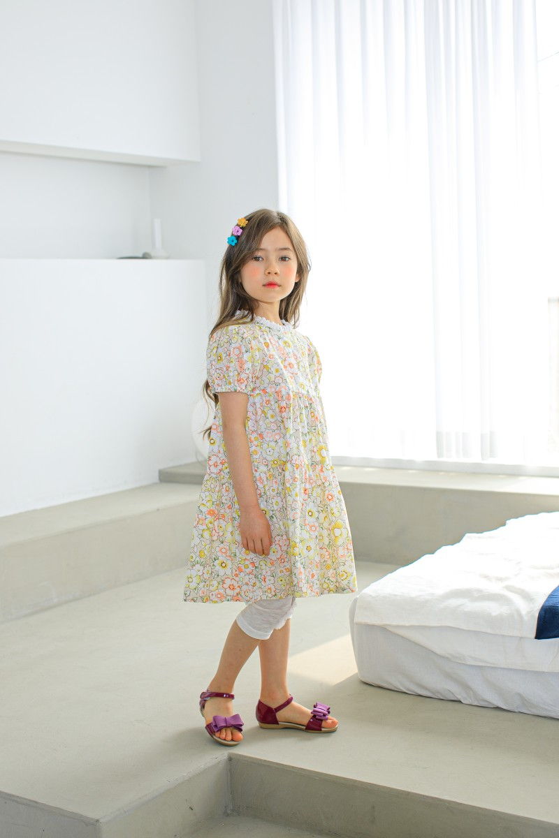 PUDDING - Korean Children Fashion - #Kfashion4kids - Flowrt One-piece - 3