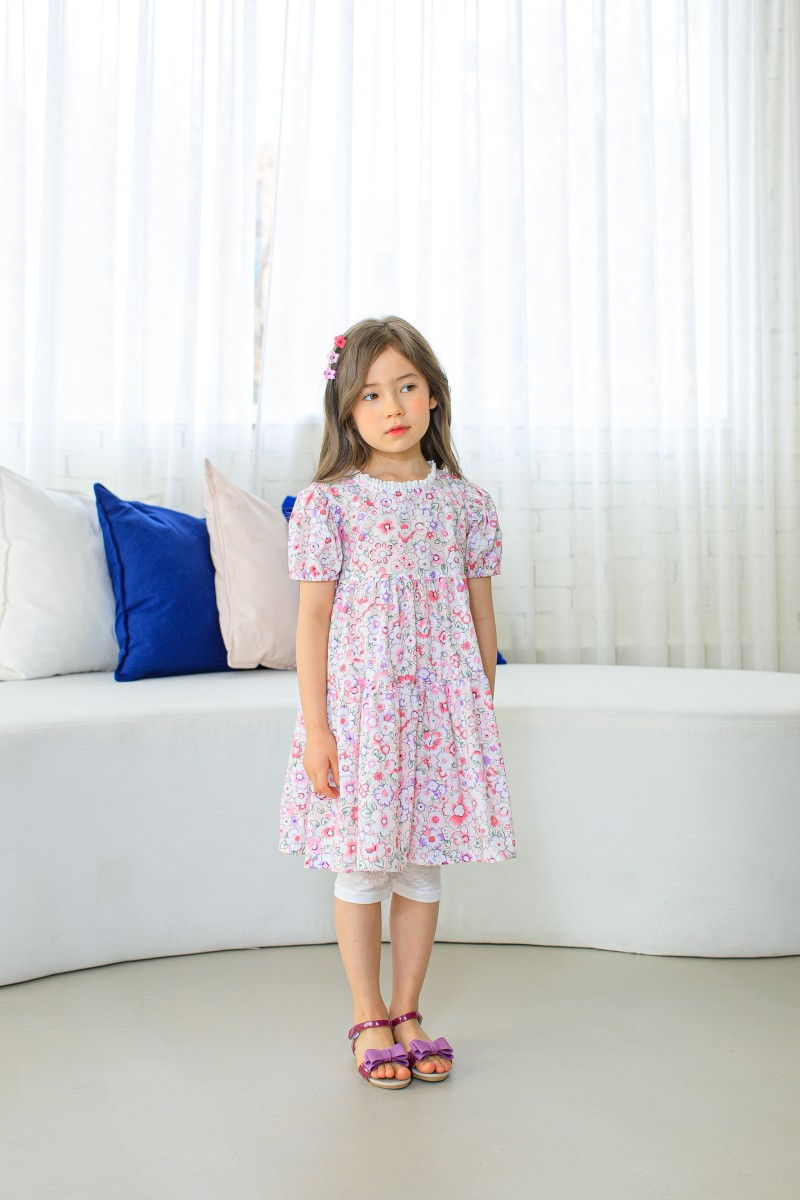 PUDDING - Korean Children Fashion - #Kfashion4kids - Flowrt One-piece - 9