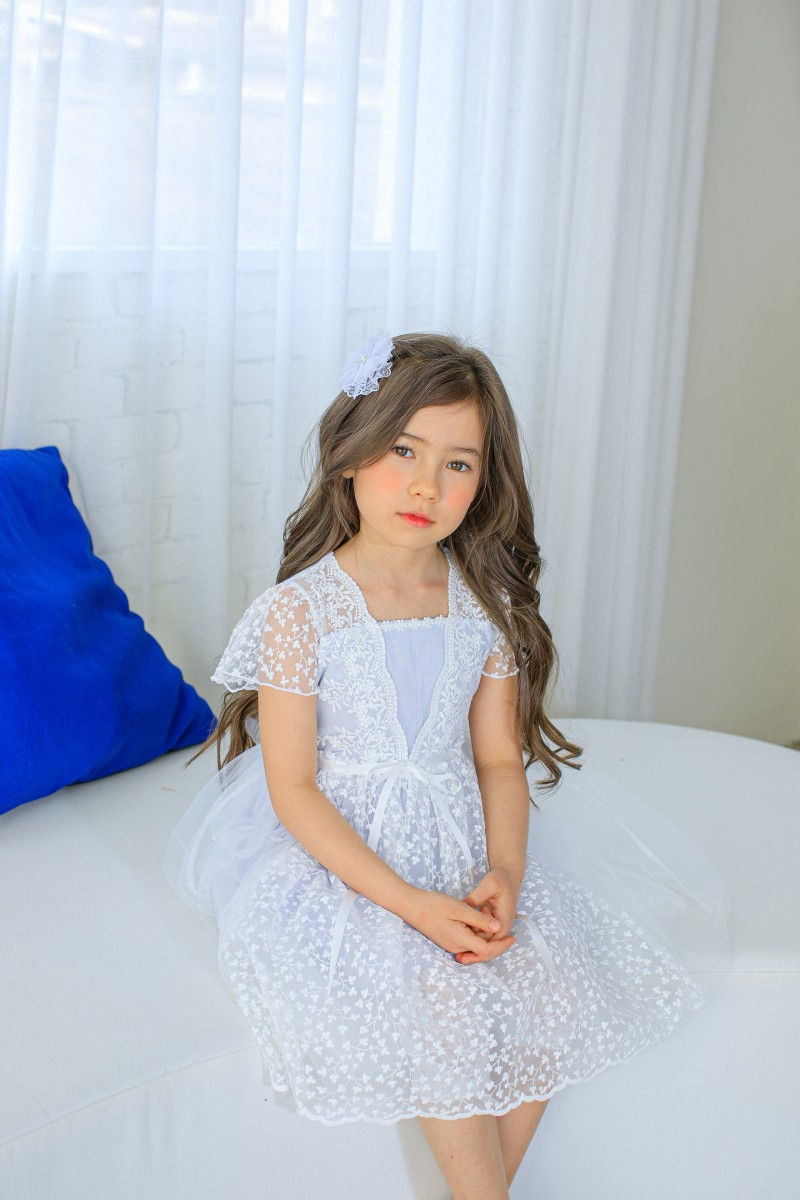 PUDDING - Korean Children Fashion - #Kfashion4kids - Embroidery One-piece - 5
