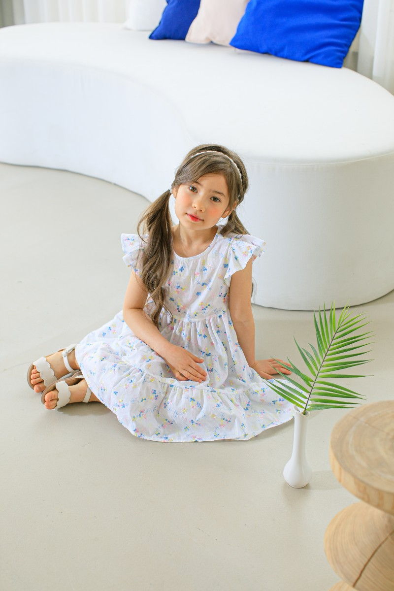 PUDDING - Korean Children Fashion - #Kfashion4kids - Embroidery Painting One-piece - 4